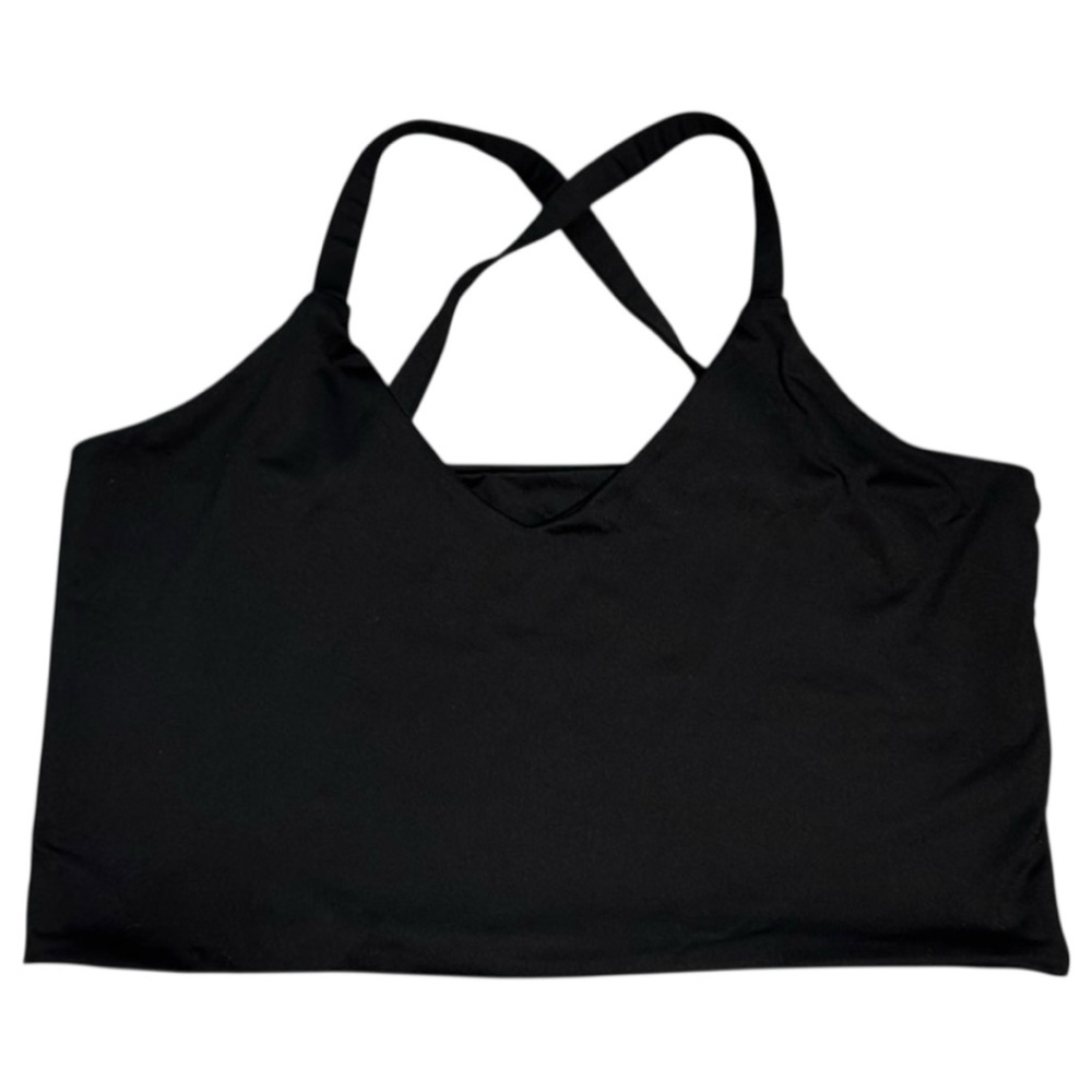 Cotton On Curve Sports Bra Pull-On Crisscross Straps Longer Length in Sz 24 GUC